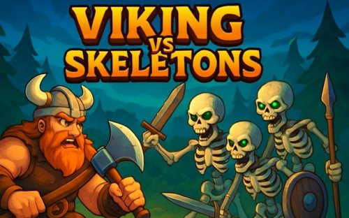 Vikings VS Skeletons - Classic Viking Action Game