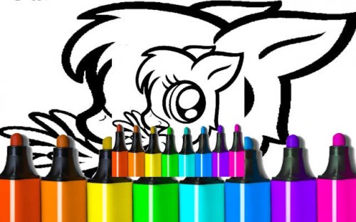 Cool Anime Animals Coloring Game