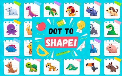 Dot to Shape! - Connect the Dots Animal Puzzle Game