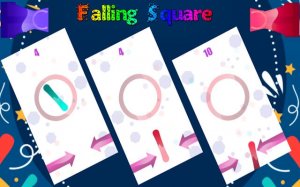 Falling Square Arrow Precision Online Arcade Game