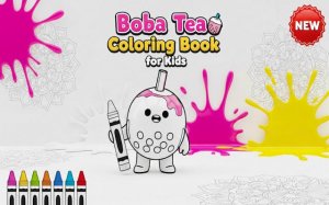 Boba Tea Coloring Book Online Art Game