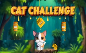 Cat Challenge: Honey Drop Puzzle Online Game - Physics Puzzle Game