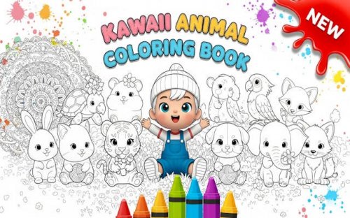 Chibi Superhero Coloring Game