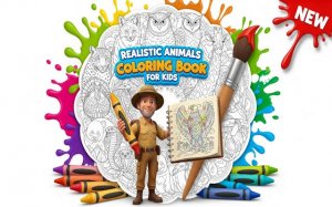 Realistic Animals Coloring Book - Free Online Coloring Game for Kids - Coloring Game