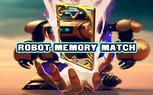 Robot Memory Match Puzzle Game