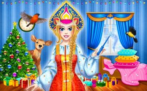 Snegurochka Russian Ice Princess Dress Up & Decoration Game - Dress Up Game