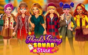 Thanksgiving Squad Style Dress Up Online Game - Dress Up Game
