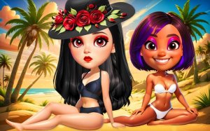 Wave Chic Ocean Fashion Frenzy - Dress Up Game Online Dress Up Game